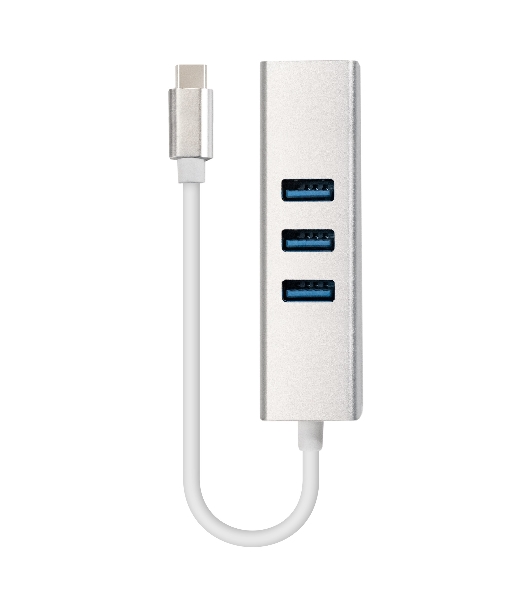 Кабель-адаптер ExeGate EXE-77C-45 (USB3.0 Type-C --> 3xUSB3.0 + 1xRJ45 UTP 1000Mbps RLT8153)