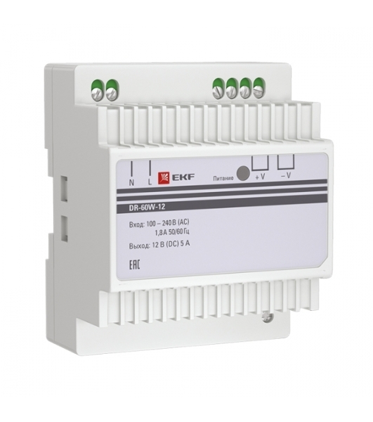 Блок питания 12В DR-60W-12 PROxima EKF dr-60w-12