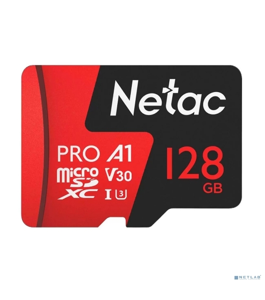Флеш карта MicroSD card Netac P500 Extreme Pro 128Gb, retail version w/o SD adapter