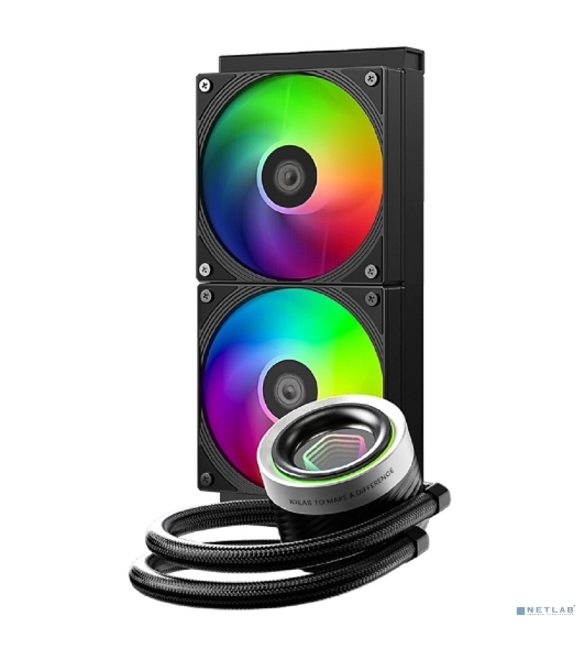 Система жидкостного охлаждения ID-Cooling FX240 INFINITY ARGb черный 120мм алюминий+медь 2000rpm 27.2db 4-pin 300W