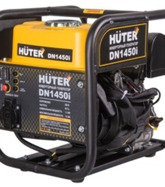 Электрогенератор бензиновый инверторный Huter DN1450i, 1.3 кВт, 96 дБ, 12.42 кг