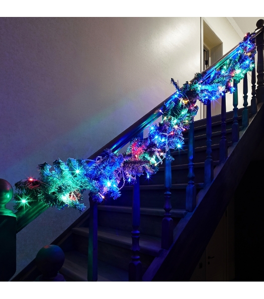 Гирлянда Neon-night 'Твинкл Лайт' 15 м, прозрачный ПВХ, 120 LED, цвет Мультиколор