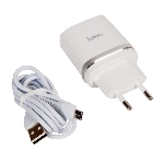 Сетевое зарядное устройство + Кабель Micro HOCO HC-16286 C12Q/1m/QC 3.0/1 USB/Выход: 5V_9V_12V, 18W, белый, фото4