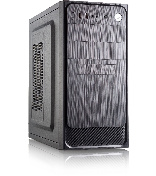 Компьютерный корпус с блоком питания 450Вт. Сase Forza mATX, 450W, 2xUSB 3.0, Black, w/o FAN, 12 см fan PSU, power cord