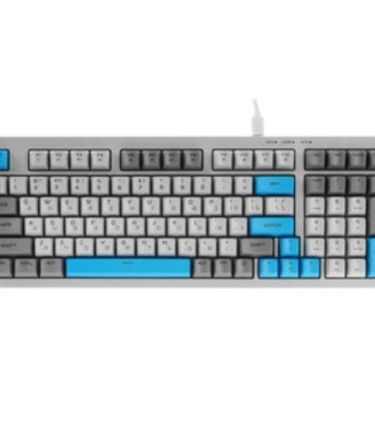 Клавиатура проводная RITMIX RKB-598BL Black черный-серый-оранжевый