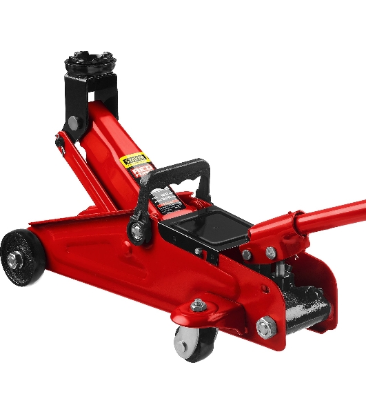 Домкрат STAYER 43152-2 RED FORCE гидравлический подкатной, 2т, 125-320мм