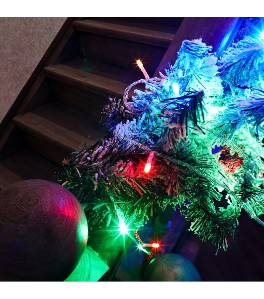 Гирлянда Neon-night 'Твинкл Лайт' 15 м, прозрачный ПВХ, 120 LED, цвет Мультиколор
