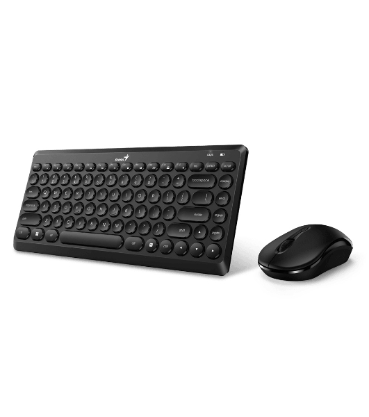 Комплект клавиатура+мышь Genius Luxemate Q8000 беспроводной, USB, 1600 DPI, чёрный