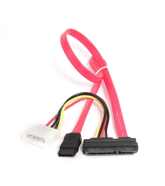 Кабель Combo SATA Cablexpert CC-SATA-C1-N, Molex 4pin(M)+Sata 7pin(M)/Sata 15pin+7pin(F), медн.проводник, пакет