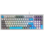 Клавиатура проводная RITMIX RKB-598BL Black черный-серый-оранжевый, фото 1