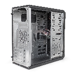 Компьютерный корпус ExeGate EX284020RUS Minitower BA-201 Black, mATX, (AA400, 80мм), 2*USB, Audio, фото2