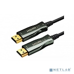 Кабель HDMI AOC-HM-HM-50M Wize, оптический, 50 м, 4K/60HZ, v.2.0, ARC, 19M/19M, черный, коробка, фото 1