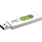 Флешка USB ADATA UV320 (AUV320-256G-RWHGN), 256Gb, USB 3.2 Gen1, R/W 100/30, белый/зеленый, фото3