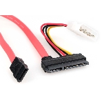 Кабель Combo SATA Cablexpert CC-SATA-C1-N, Molex 4pin(M)+Sata 7pin(M)/Sata 15pin+7pin(F), медн.проводник, пакет, фото2