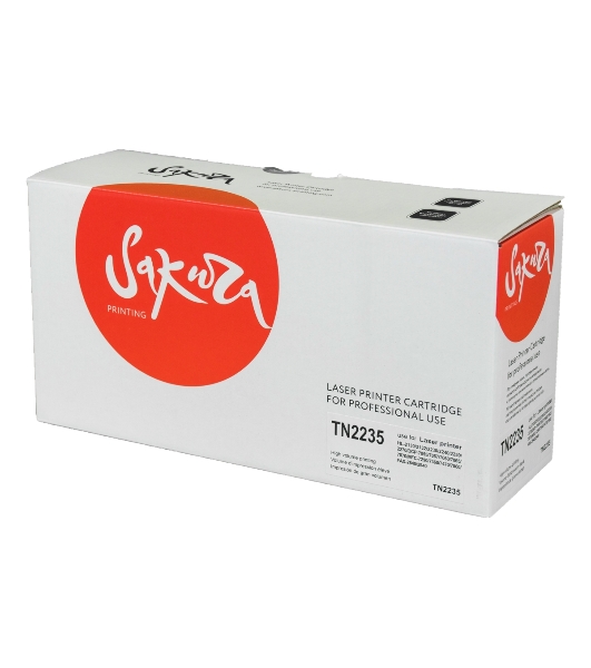 Картридж лазерный Sakura TN2235 для Brother HL-2240R, HL-2240DR, HL-2250DNR,  DCP-7060DR, DCP-7065DNR, DCP-7070DWR, MFC-7360NR, MFC-7860DWR, FAX-2845R, FAX-2940R, черный, 1200 к.
