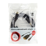 Кабель HDMI->VGA Cablexpert A-HDMI-VGA-03-10, 19M/15M + 3.5Jack, медь, позол.разъемы, 3м, черный, пакет, фото2
