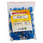 Наконечник кольцевой изолированный Rexant ø 5.3 мм 1.5-2.5 мм² (НКи 2.5-5/НКи2-5) синий, фото2