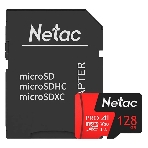 Флеш карта MicroSD card Netac P500 Extreme Pro 128Gb, retail version w/SD adapter, фото6