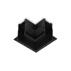 GL1040 BK черный коннектор угловой для встраиваемого шинопровода Magnetic 220V 80*80*47, фото5