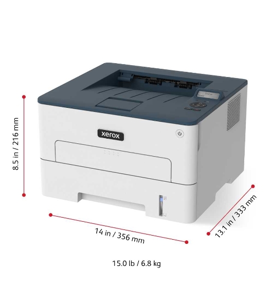Принтер лазерный Xerox B230 (B230V_DNI), A4, ч/б, печ. до 34 стр/мин., 600 x 600 dpi, USB, RJ-45, Wi-Fi