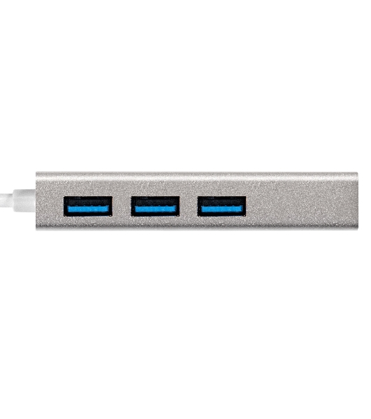 Кабель-адаптер ExeGate EXE-77U3T-45 (USB3.0 --> 3xUSB3.0 + 1xRJ45 UTP 1000Mbps RLT8153)