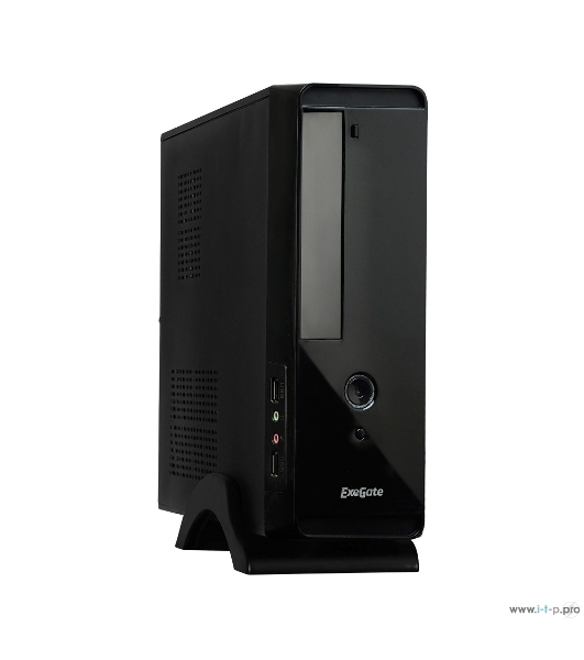 Компьютерный корпус ExeGate EX268702RUS MiniITX ExeGate MI-209 Black, miniITX/mATX, (без БП), 2хUSB, Audio