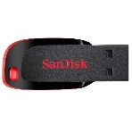 Флешка USB Sandisk CZ50 Cruzer Blade (SDCZ50-064G-B35), 64Gb, USB 2.0, R/W 15/4, черный/красный, фото4