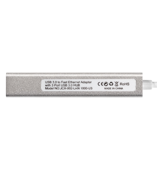 Кабель-адаптер ExeGate EXE-77U3T-45 (USB3.0 --> 3xUSB3.0 + 1xRJ45 UTP 1000Mbps RLT8153)