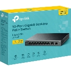 Коммутатор настольный TP-Link LS1210GP с 9 гигабитными портами (8 портов PoE+) и портом SFP, фото7