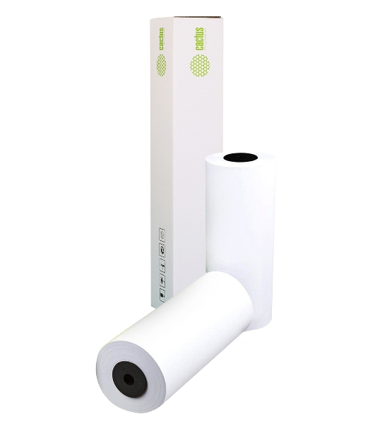 Бумага Cactus Eco CS-LFP80-420457E A2 420мм-45.7м/80г/м2/белый CIE155% (упак.:2рул)