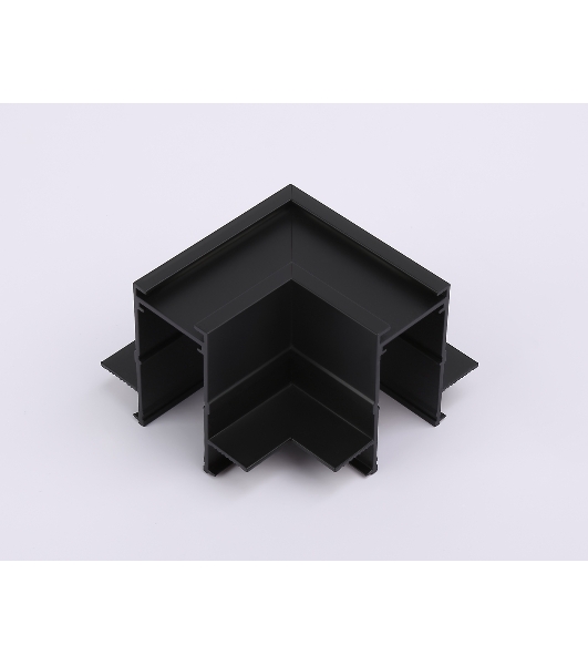 GL1040 BK черный коннектор угловой для встраиваемого шинопровода Magnetic 220V 80*80*47