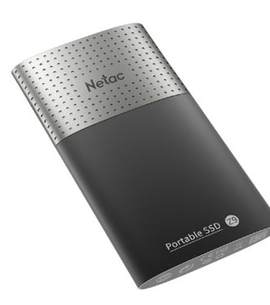 Внешний SSD Netac Z9, 2TB, USB 3.2 Gen 2 Type-C, R/W 550/480, черный
