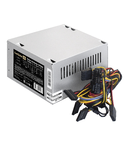 Блок питания ExeGate CP650 (EX292145RUS-PC), 650Вт, 80мм, серебряный