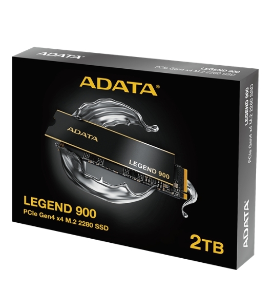 Накопитель SSD ADATA LEGEND 900, 2000Gb, PCIe 4.0 x4, 2280, NVMe, R/W 7000/5400, с радиатором