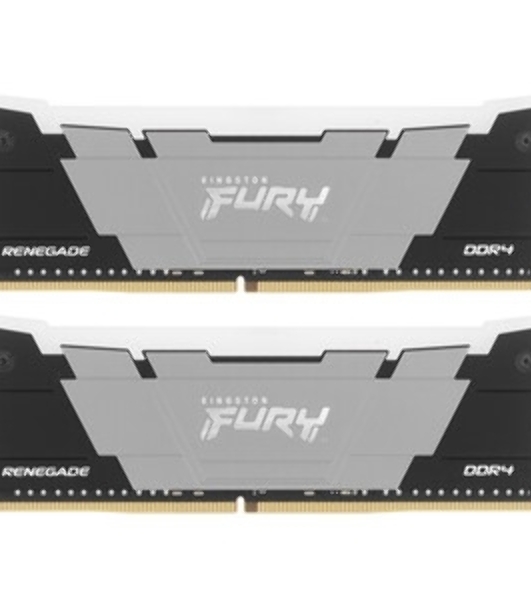 Оперативная память Kingston Fury Renegade, DDR4, 64GB (4x16GB), 3600MHz, CL16, DIMM, с радиатором, RGB, серебристый/черный