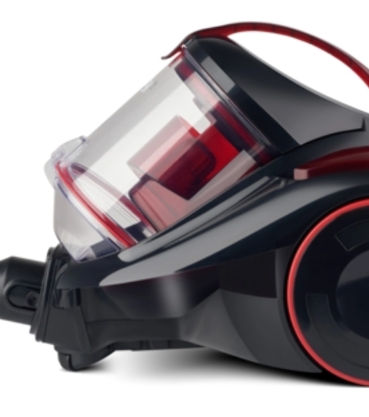 Пылесос Domfy DSC-VC704 черный/красный, 400/2400 Вт, уборка сухая, пылесборник контейнер 3 л