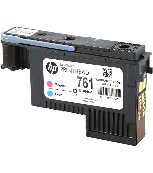 Картридж струйный HP 761 CH646A пурпурный/голубой печатающая головка для HP DJ T7100