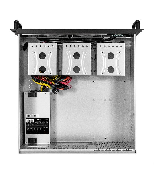 Серверный корпус ExeGate Pro 3U450-12 (RM 19', высота 3U, глубина 450, БП 1U-1000ADS, 2*USB)
