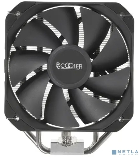 Кулер PCCooler Paladin 400 S115X/1200/1700/AM4 (20 шт/кор, TDP 200W, PWM FAN, 4 тепловые трубки 6мм, 800-1600RPM, 18-28,6dBa)