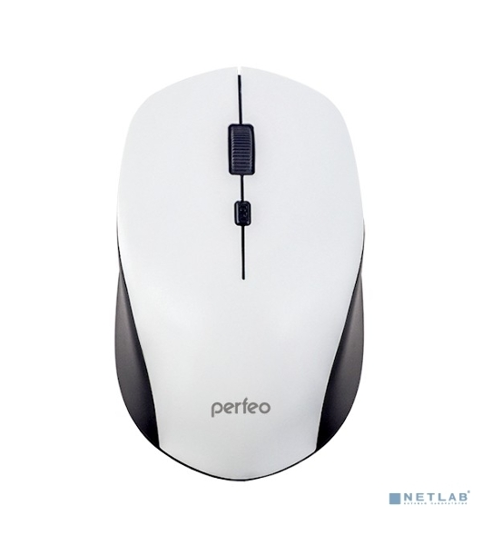 Мышь беспроводная оптическая Perfeo 'STRONG', 4 кн, DPI 800-2400, USB, белая PF_A4771