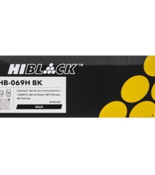 Чип Hi-Black к картриджу Canon i-SENSYS LBP673Cdw/MF750C (069H), Bk, 7,6K