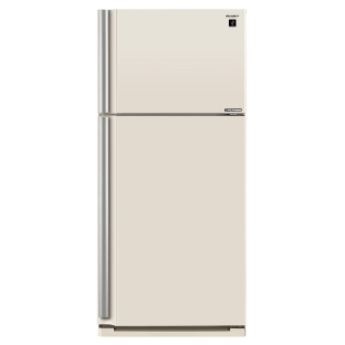 Холодильник Sharp SJ-XE55PMBE бежевый двухкамерный 388/148л морозилка сверху, No Frost