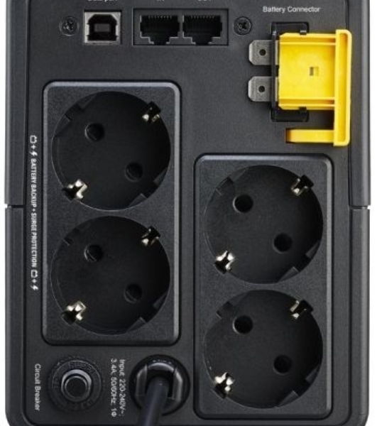 Источник бесперебойного питания APC Back-UPS BX750MI-GR 410Вт 750ВА черный