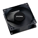Вентилятор для корпуса Digma DFAN-80 черный, 80 мм, 1800 об/мин, 23 дБ, 4 pin, фото3