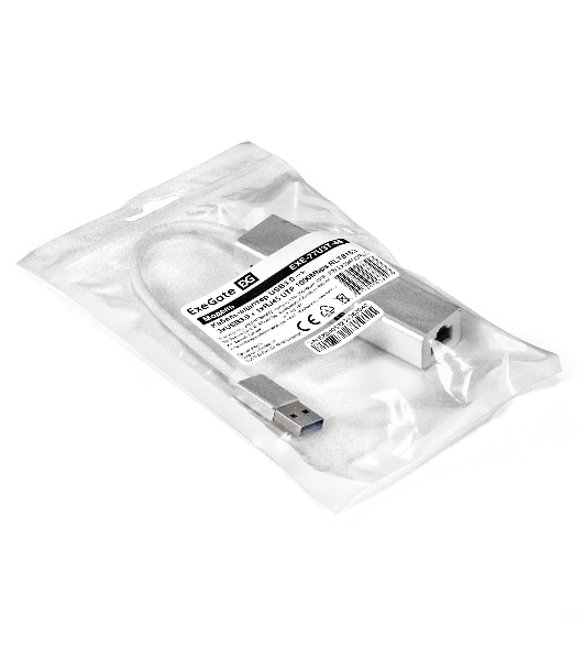 Кабель-адаптер ExeGate EXE-77U3T-45 (USB3.0 --> 3xUSB3.0 + 1xRJ45 UTP 1000Mbps RLT8153)