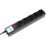 Сетевой фильтр Power Cube SPG5-В1 PC 0,5 м, 5 р, черный 10А, UPS(C14), SPG5-В1, фото2