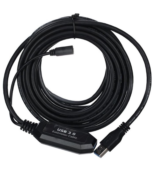 Кабель-адаптер USB3.0-repeater, удлинительный активный Am-->Af 5м VCOM