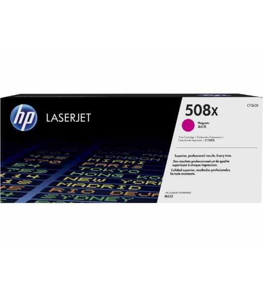 Тонер Картридж HP 508X CF363X пурпурный для HP CLJ M552/M553 (9500стр.)
