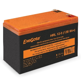 Батарея для ИБП ExeGate EX285659RUS HRL 12-9 (12V 9Ah 1234W, клеммы F2)
