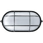 Светильник Navigator ЛОН NBL-O2-60-E27/BL 1х60Вт E27 IP54 (аналог НПБ 1402 черный овал с решеткой 60Вт), фото 1